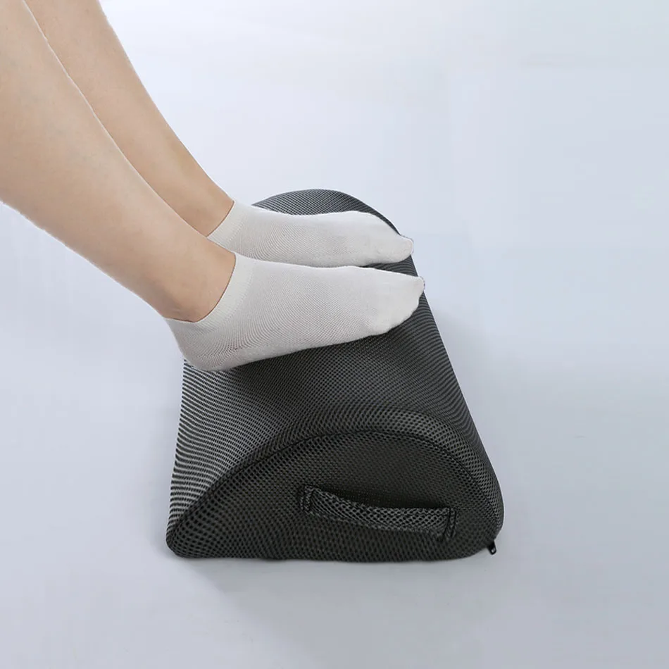 Drop-shaped Footrest Breathable Soft Massage Foot Pillow Portable Home Office Feet Stool Leg Muscle Relaxation Pillow Foot Rest