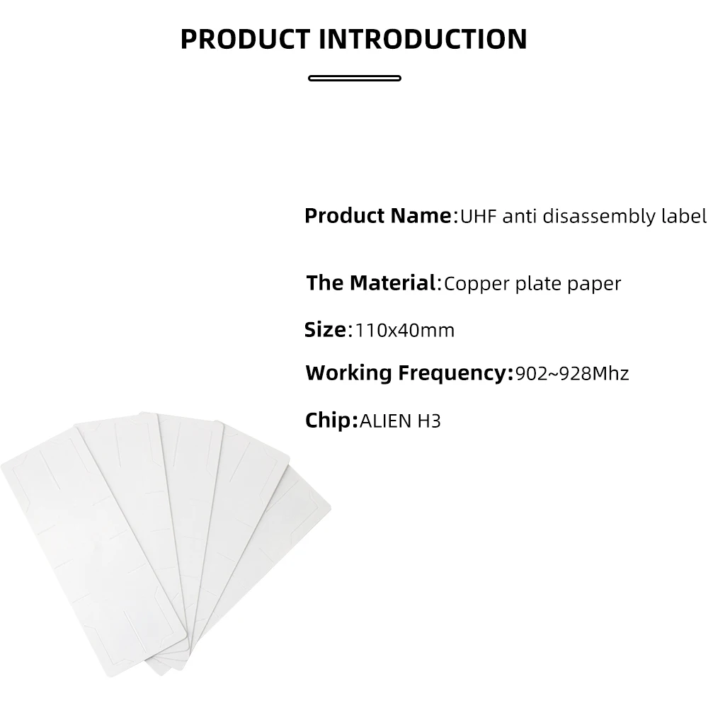 10pcs/Lot 915MHz 860~960MHz High Quality Long Range Anti-Disassembly Label Rfid UHF Sticker Tags Anti-Detachable for RFID Reader