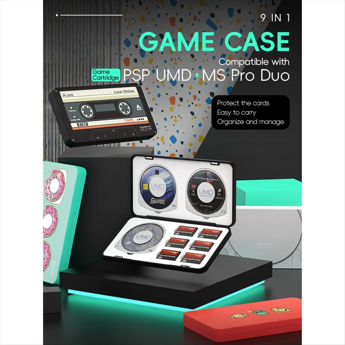 A86G NEW Game Cards Storage Box for 1000 2000 3000 Portable SD Memory Stick M2/MS Pro Duo Holder Protective Organizer