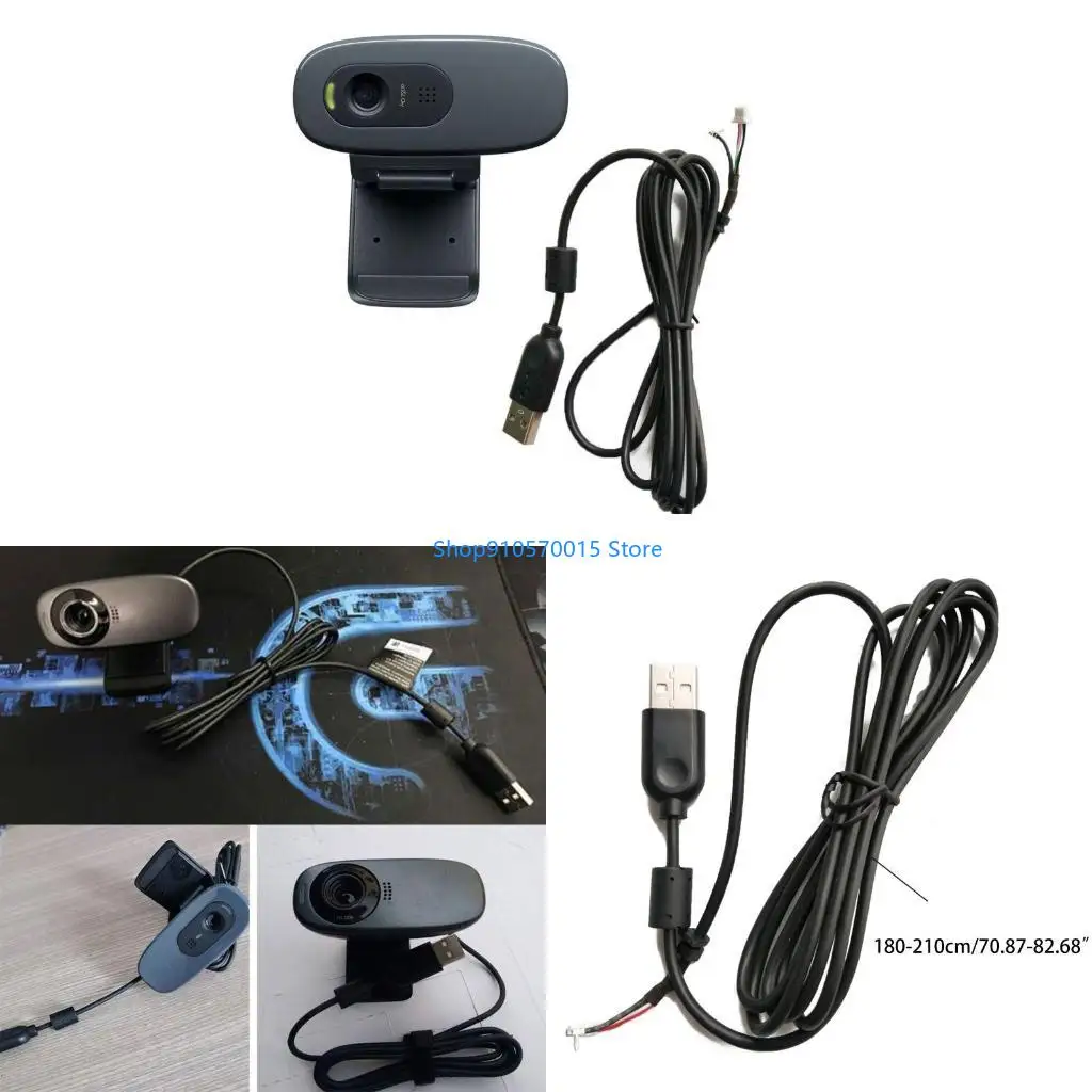 B95C 1PC Camera Cable USB Repair Replacement Line for Webcam C270 C310