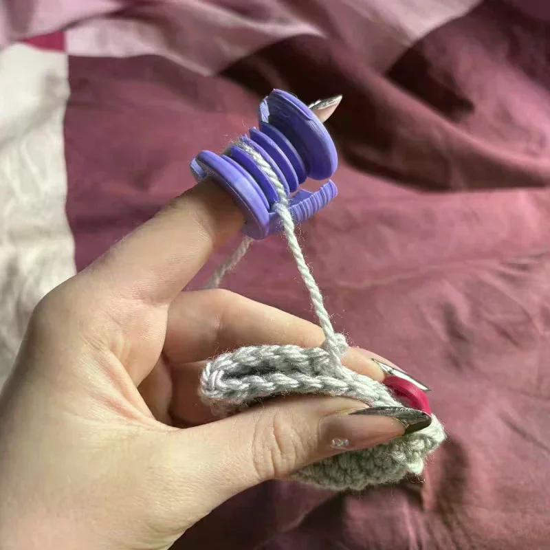 1/2pcs Crochet Finger & Yarn Protectors Thumb & Index Finger Covers Finger Protector For Beginner And Expert Knitters