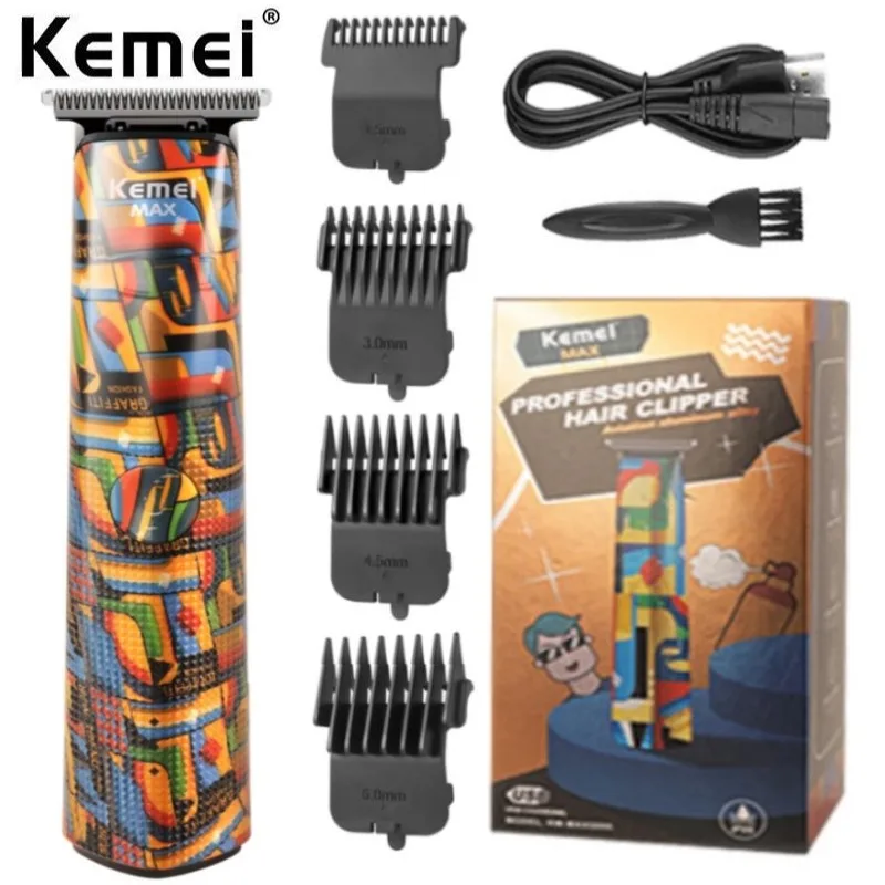 

Kemei professional electric hair trimmer for men powerful beard hair clipper rechargeable hair cutter machine lithium battery