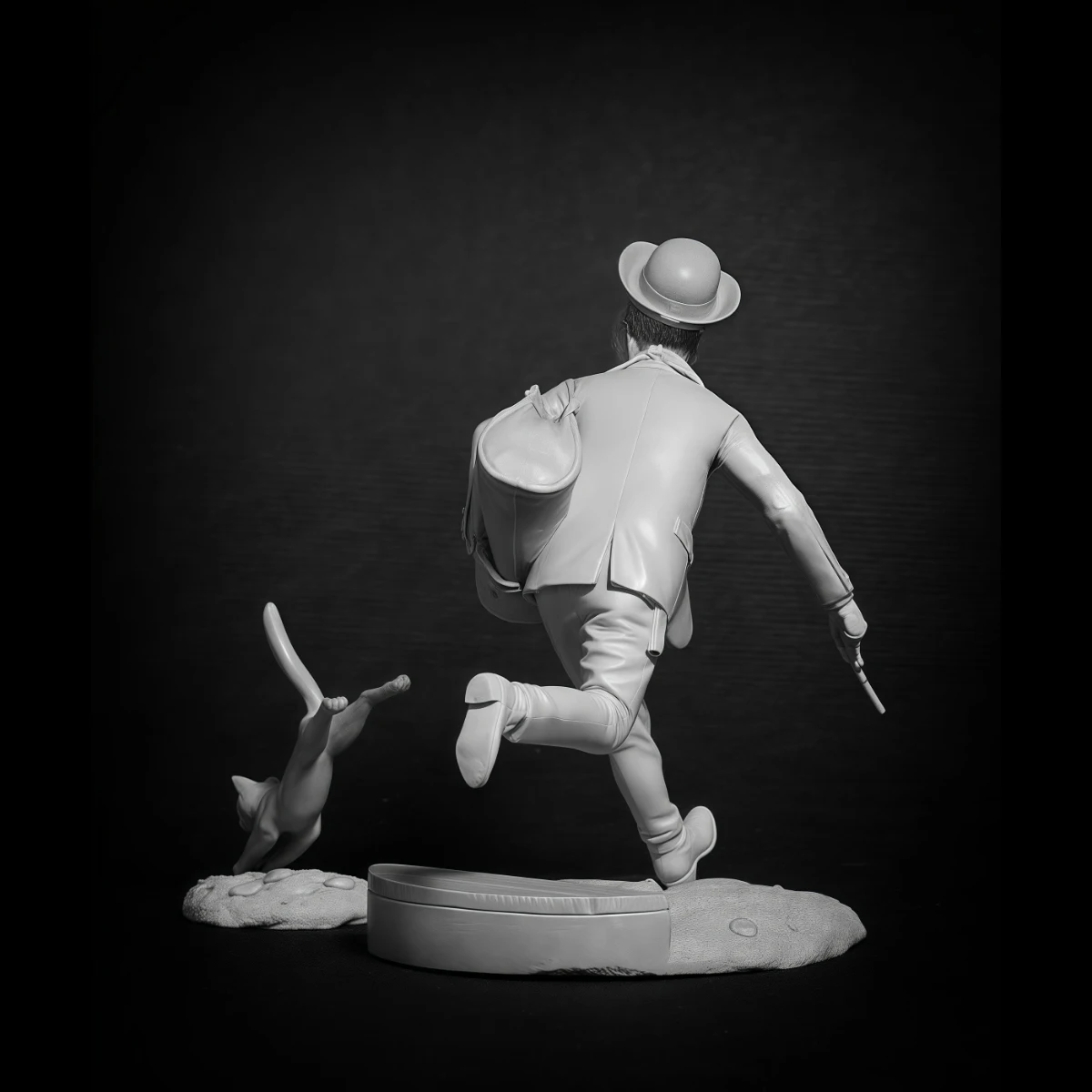 75MM 수지 도색되지 않은 모델 키트, 은행도둑의 조립되지 않은 도색되지 않은 GK,1552R