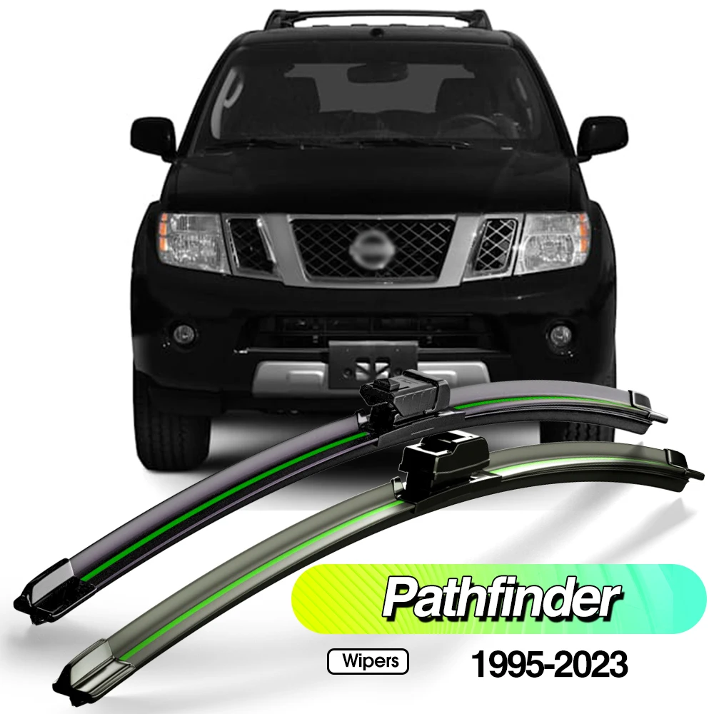 

For Nissan Pathfinder R50 R51 R52 R53 1995-2023 2pcs Front Windshield Wiper Blades Windscreen Window Accessories 2005 2012 2021