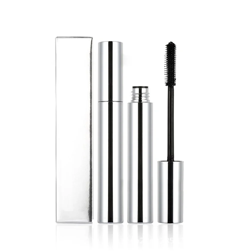 Private Label Silver Tube Mascara, individuelles Logo, dicke Verlängerung, langlebig, natürliches Curling, kein Verschmieren, Make-up im Großhandel