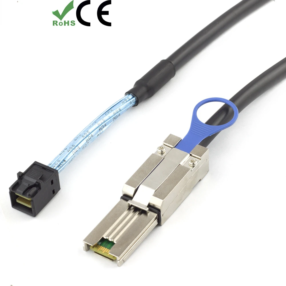 Mini SAS HD SFF-8088 26P Male To Mini SAS HD SFF-8643 4i Data Server Raid Cable Adapter