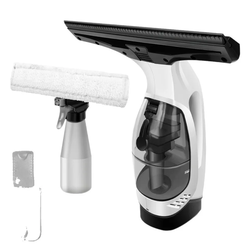 Portable Electric Window Cleaner, Handheld Glass Wiper with Strong Suction & Water Absorption