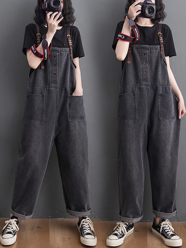 

Летние свободные джинсы с широкими штанинами, девять очков, комбинезоны, женские джинсовые брюки с высокой талией, глубокие цвета, универсальные утягивающие возраст...