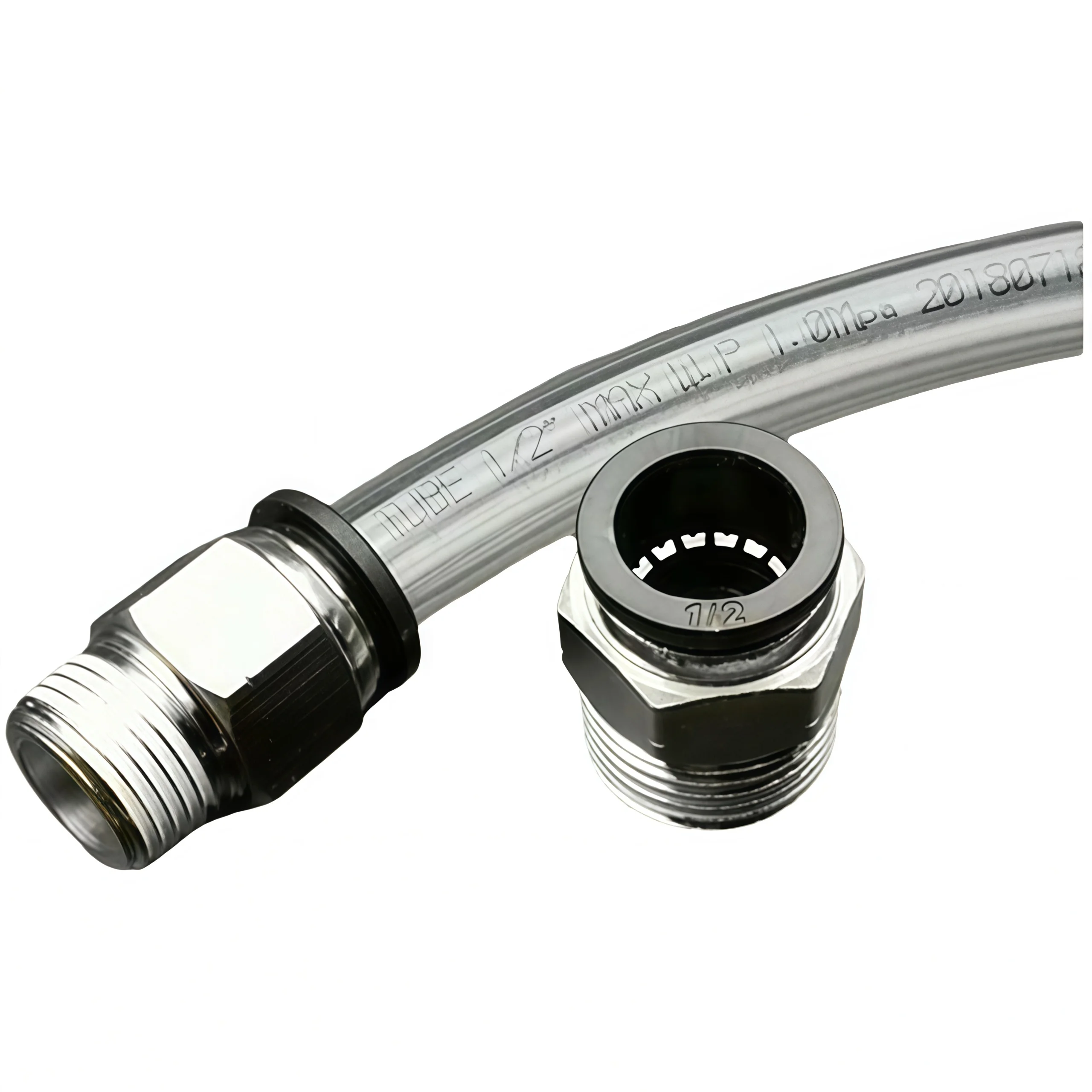 Pneumatic Direct Quick Connector Brass nickel Plated material joint NPT Thread PC04-N01 PC06-N02 PC08-N03 PC08-N04 PC10 12-N04