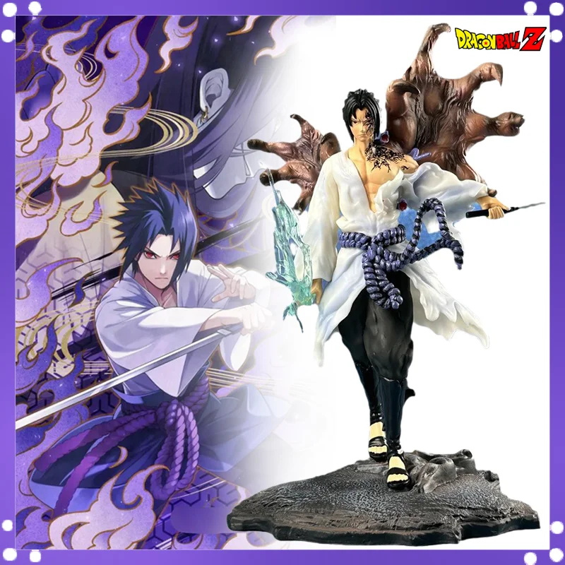 

Anime Naruto Tiemu Uchiha Sasuke Figure GK Action Figurine Pvc Statue 30cm Model Doll Collectible Desk Decora Toy Birthday Gifts