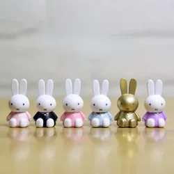 Cartoon Anime Miffys Rabbit Mini Cute Rabbit Doll Model Toys Collection Ornaments Desktop Decoration Children's Gifts