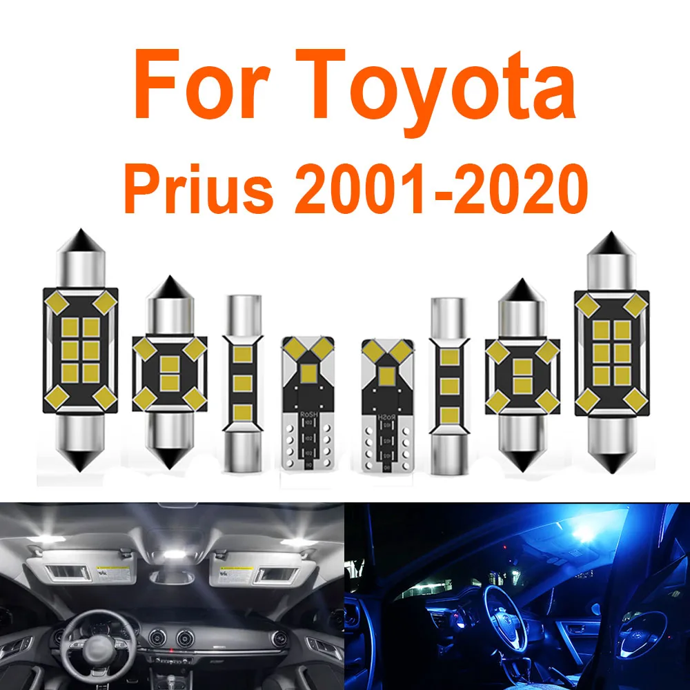 Abright For Toyota Prius NHW11 NHW20 ZVW30 40 ZVW50 51 55 2001-2014 2015 2016 2017 2018 2019 2020 Car LED Interior Light Canbus