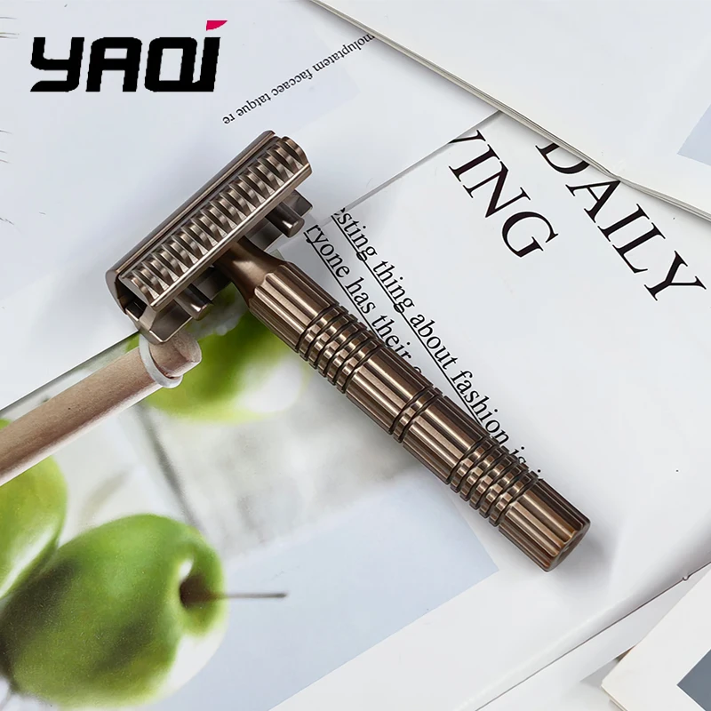 

2026 Top Selling！YAQI Vintage Bohemia 316 Stainless Steel Adjustable Baseplate Men Professional Safety Razor