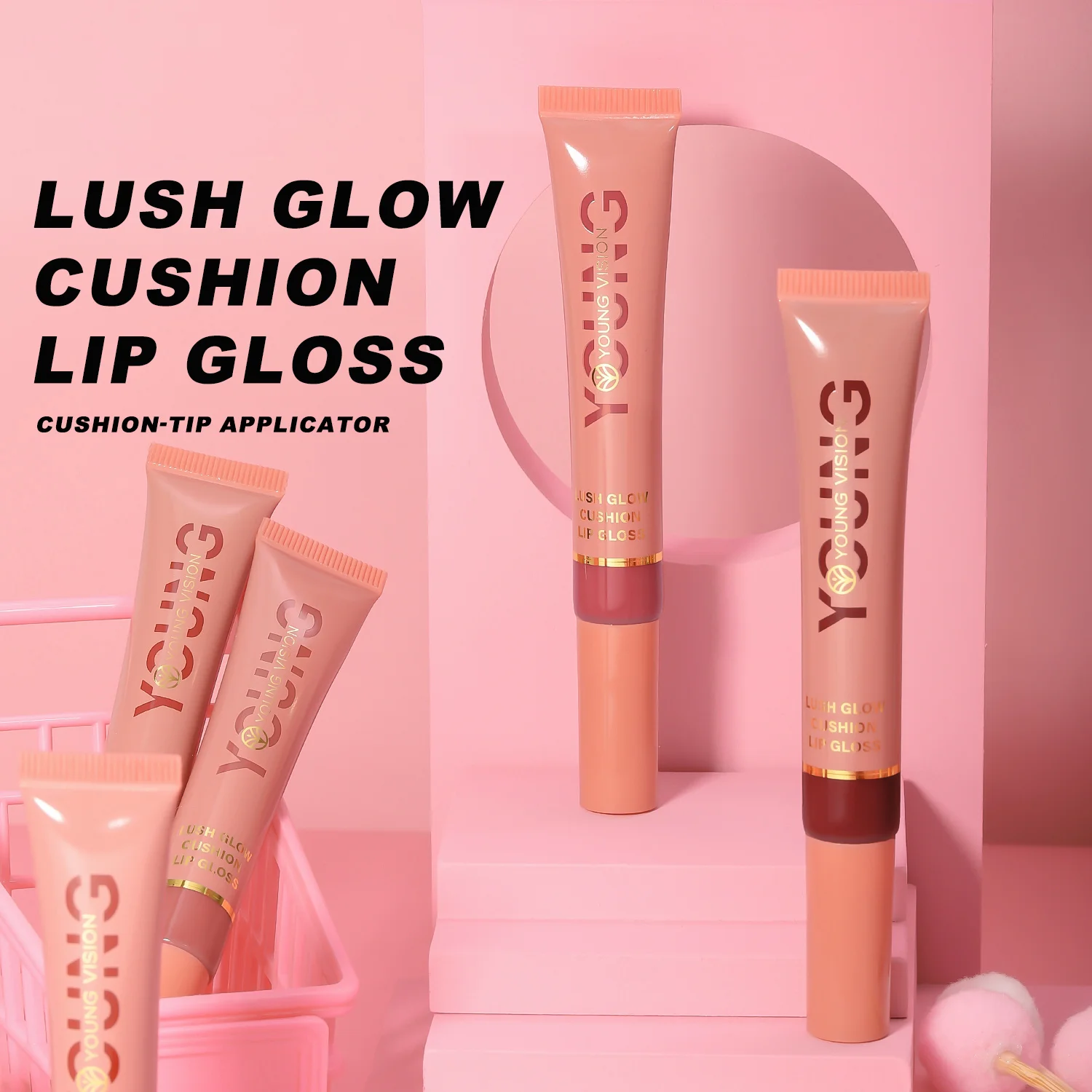 Liquid Cushion Shimmer Blush Stick, feine Textur zur Konturierung, hautfreundlich und kein Kuchen, ein Muss für alltägliches Make-up