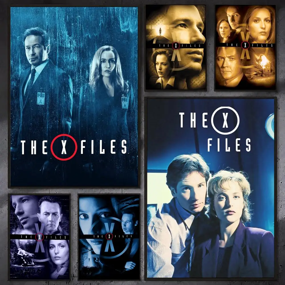 The X-Files Movie Poster Waterproof Sticky Wall Art Print For Bedroom Living Room Hallway Bar Home Decor