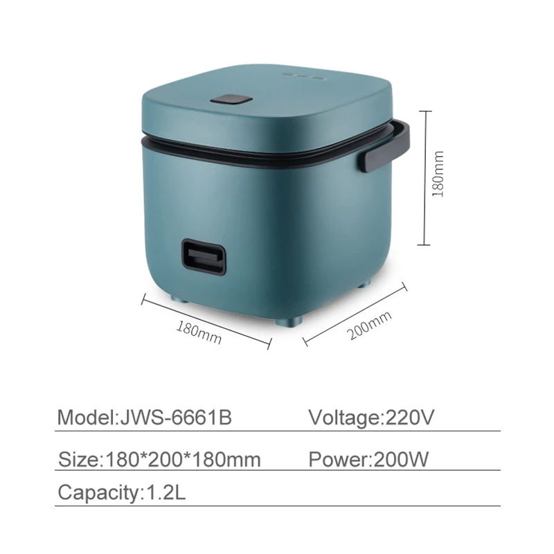 وعاء طبخ أرز كهربائي صغير، وعاء مطبخ منزلي أوتوماتيكي، وعاء طبخ متعدد الوظائف يتسع لـ 1-2 أشخاص، أواني أرز كهربائية صغيرة
