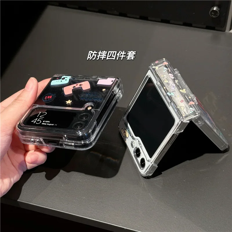 サムスンギャラクシーズフリップ用漫画電話ケース,サムスンギャラクシー用保護ケース,シェル