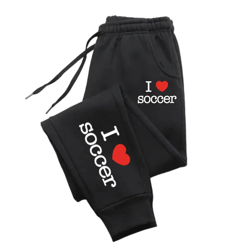 

I Love Soccer Printed Women'S Pants Comfortable Warm Trousers Sport Fashion Women'S Pants Hip Hop Comfortable Trousers