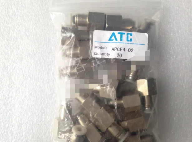 

20pcs/1Bag New AirTAC APCF4-02 APCF402 Fittings