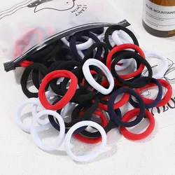 30/50/100PCS/Lot Girl Mix Colors Hair Bands Basic Hair Ties Elastic Headband Hair Scrunchies Women Accessories Ponytail Holder