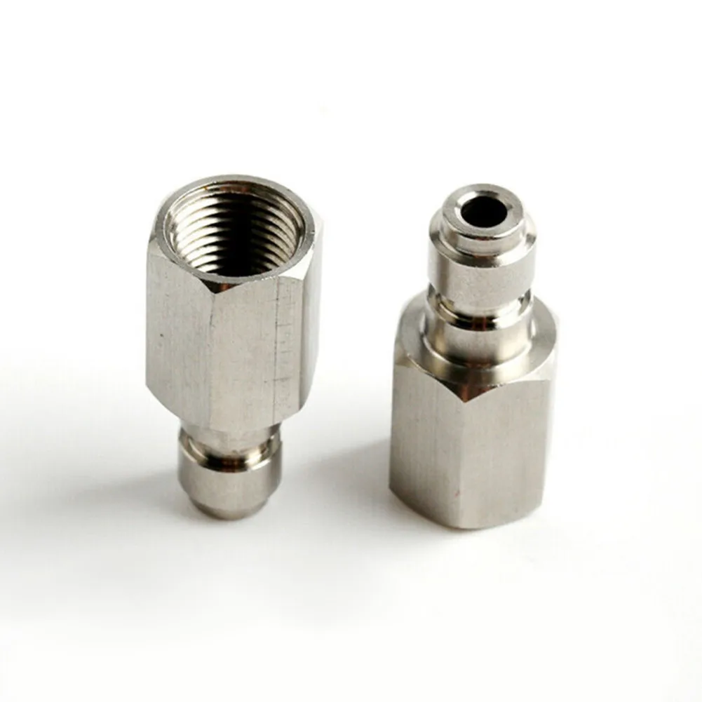 

Quick Connect Male Coupler Plug, External Thread Quick Connector, 8mm Size, Stainless Steel Material, Rated Pressure 5,000 psi