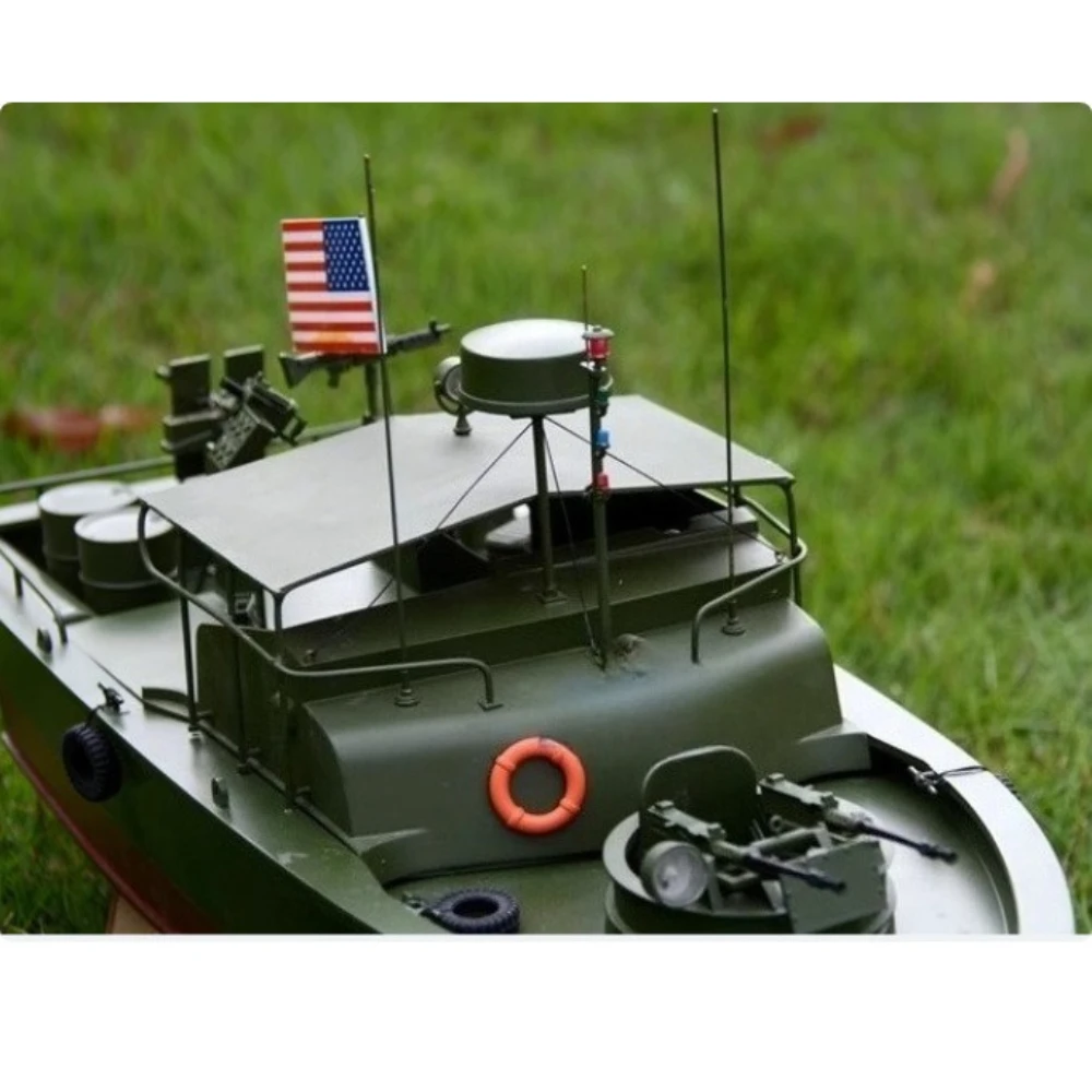 Barca RC 1:18 Nave della Patrol Inlandia Versione RTR Getto d'Acqua Propulsione Modello di Barca d'Assalto Giocattolo Modello di Nave di Controllo Remoto per Adulti