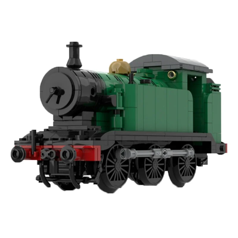 Popular Anime Train Model MOC Building Bricks 0-6-0 Railway Engine Modular Technology Gifts Holiday Assemble Children Toys Suit