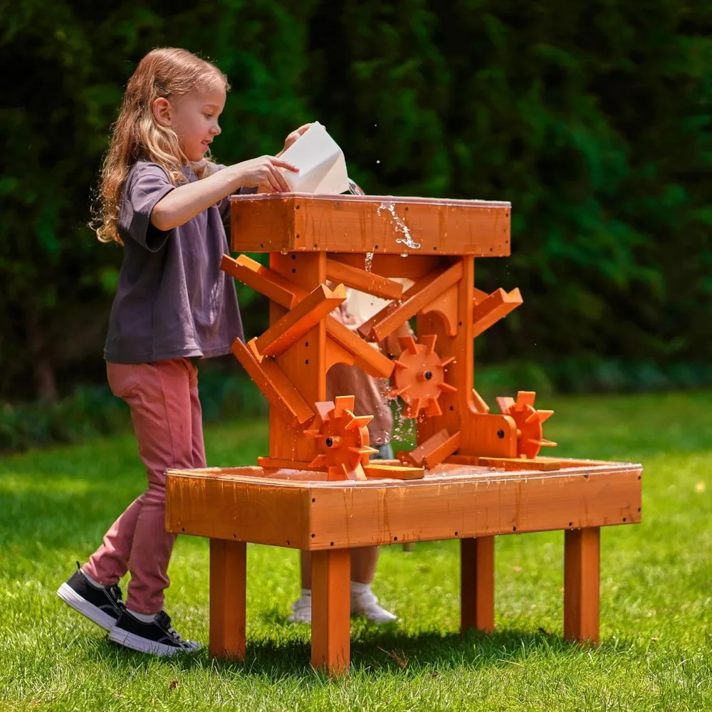 Water Table and Sand Table for Outdoor and Indoor Use - Weather-Proof Sensory Play - Durable Material - Multi-Functional Design