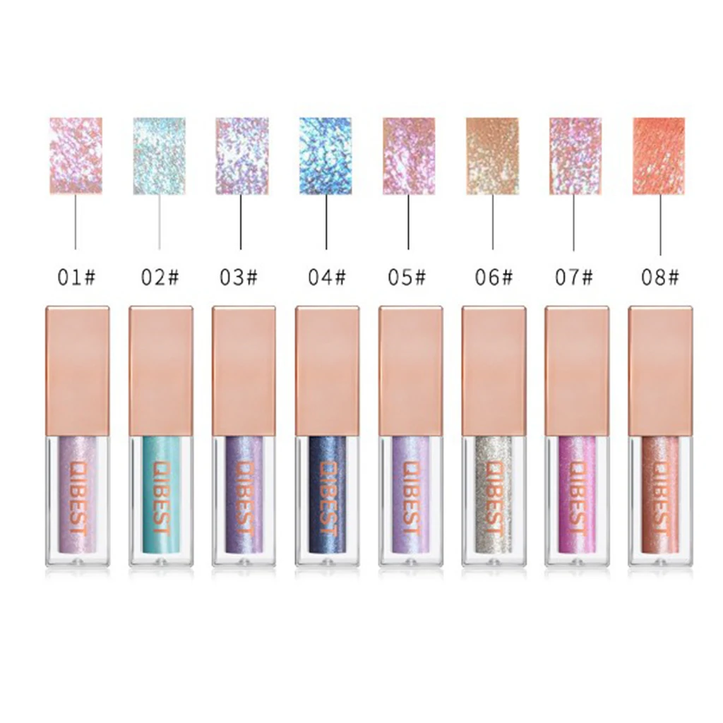 Metallic Shimmer Glitter Liquid Eyeshadow Waterproof Makeup Eye Shadow