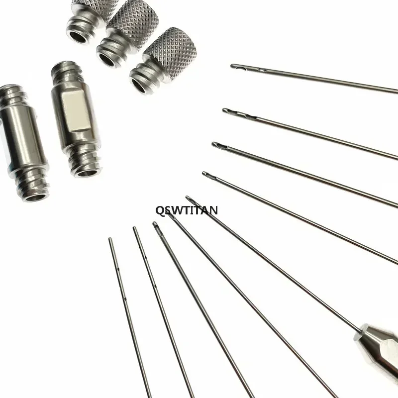 Fat Inflitration Cannula Aspiration Metal Cap Fat Transfer Cosmetology Micro Cannulas