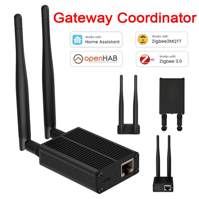 ZigBee 3.0 Dongle To Ethernet, USB, And WiFi Gateway Coordinator Compatible with Zig bee2 MQTT, Home Assistant, Z H A Open HAB