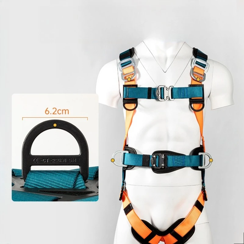 Fall Protection Harness Climbing Harness Safety Belt Five-Point Climbing Belt Fall Protection Construction Harness Rappelling