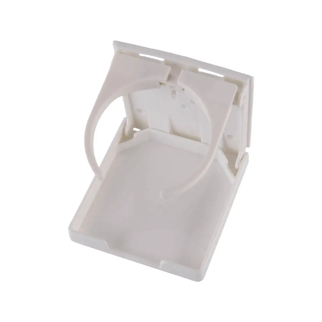White Folding Drink Bottle Cup Holder Mount Fit For Car RV Boat Marine Caravan