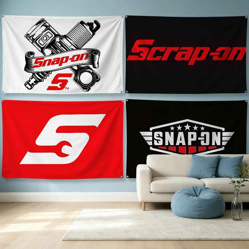 Brand S-snap On Tools Fashion Logo Flag Polyester Banner Flags For Party Club Outdoor Interior Wall Paper Decoration Banner Gift