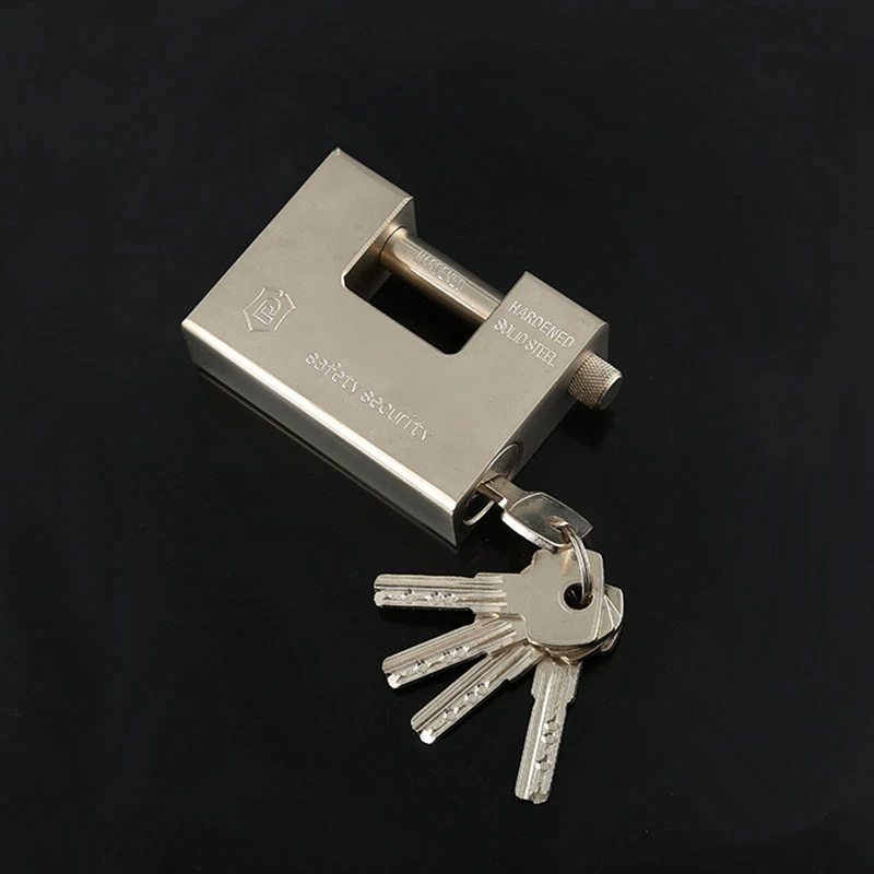 ABAE-Heavy Duty Armoured Padlock Security Lock Container Warehouse 4 Keys 94MM