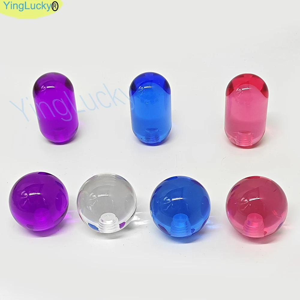 Clear Ball Top NOBI Head Bullet Cover Command Handle for Neo Geo Mvs SANWA Arcade Joytsick Topball Knob Zippy Game Machine Diy