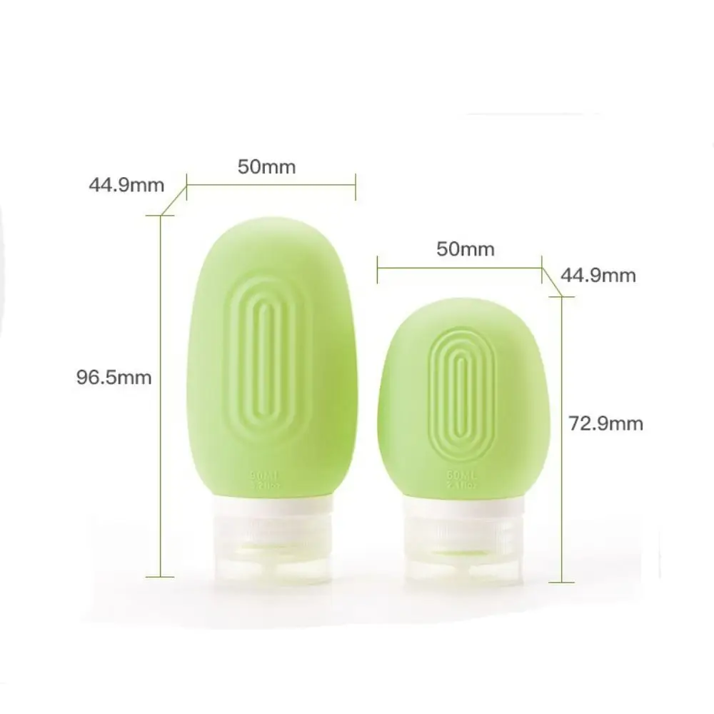 Nouveau 60/90ml bouteille vide rechargeable Silicone salle de bain presser Tube bouteille Lotion shampooing conteneur voyage Lotion shampooing bouteille