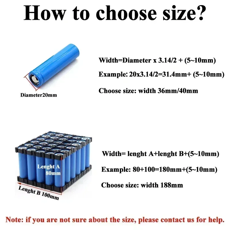 1~20m 18650 Lipo Battery PVC Heat Shrink Tube Pack Blue 7mm~155mm Cable Sleeve Lithium Insulated Film Wrap Case Protection