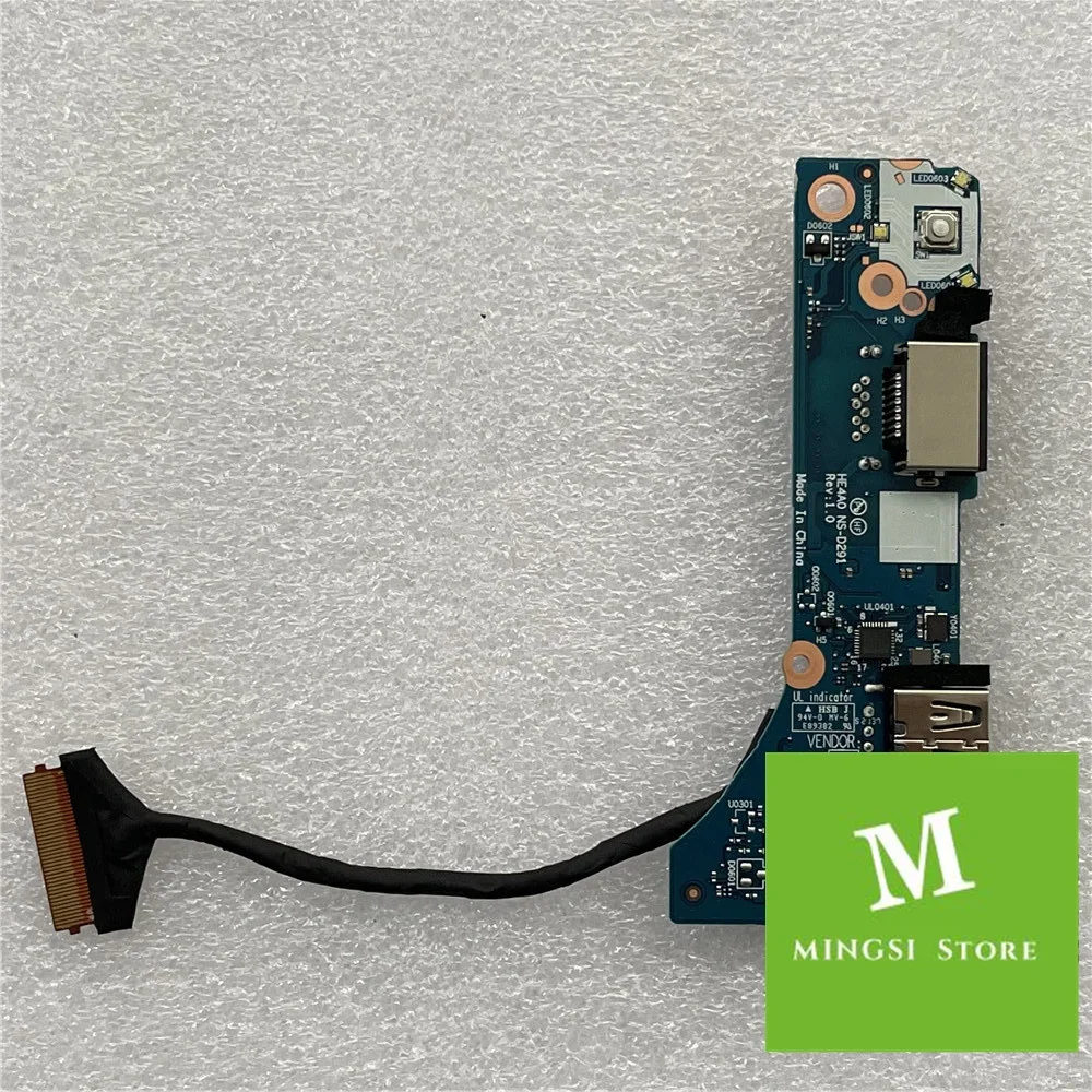 

Для Lenovo Thinkpad E14 20RA 20RB USB-кнопка питания, плата сетевой карты с кабелем NS-D291 DC 020024 E00