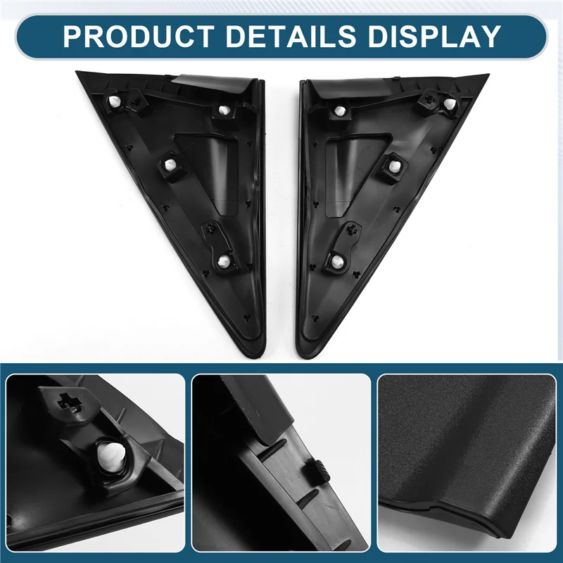 

AASS-Car Side Mirror Corner Triangle Garnish Cover Panel Window Triangle Plate For Ford Transit Tourneo Courier 2014+