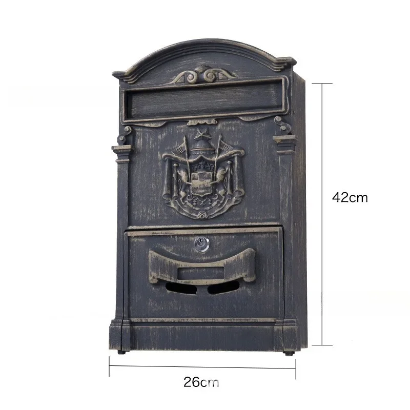 Cast aluminum mailbox, report box