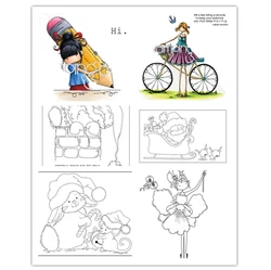Transparent Stamps Day DIY Scrapbook Card Crafts