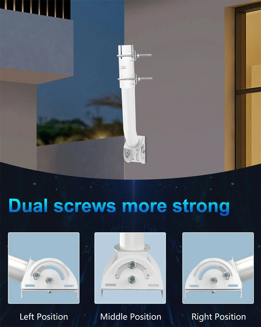 Antenna Bracket, Suitable For Star Chain, Outdoor Access Point AP CPE, TV Antenna, WiFi Extender, Wall Mounted J Installation