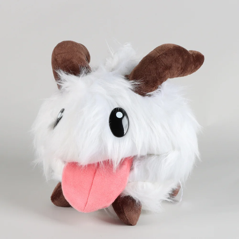 

League of Legends окружающая белая милая плюшевая подушечка Poro, украшение для кровати, детская удобная игрушка, рождественские подарки, подарки на день рождения