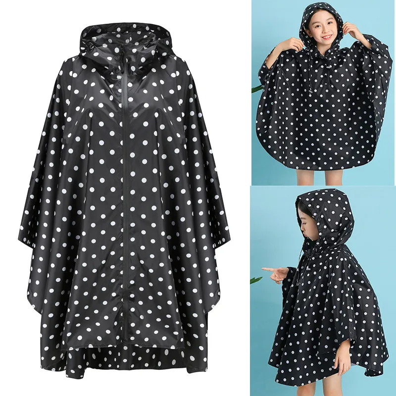 Waterproof Raincoat for Children, Raincoat for Outdoors, Hiking, Poncho, Trench, Portable, Hooded Parent, Girls, Boys