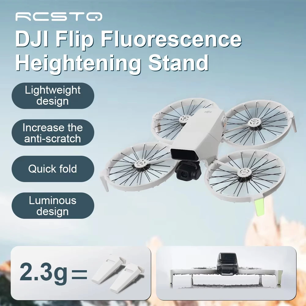 Applicable For DJI FLIP Folding Free Dismantling Luminous Tripod Anti-drop And Scratch-proof Protective Frame Drone Accessories