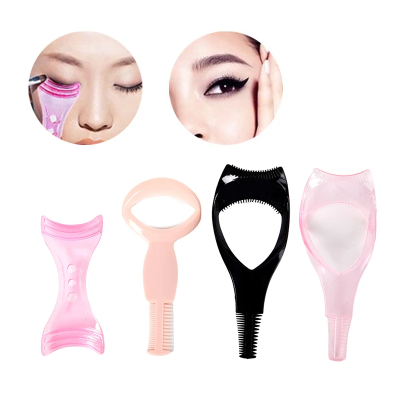 1Pc Eyeliner Stencil Model Beginner Eye Make Helper Tool Assistent Office Draw Eye Liners Guide Card Mold Cosmetische