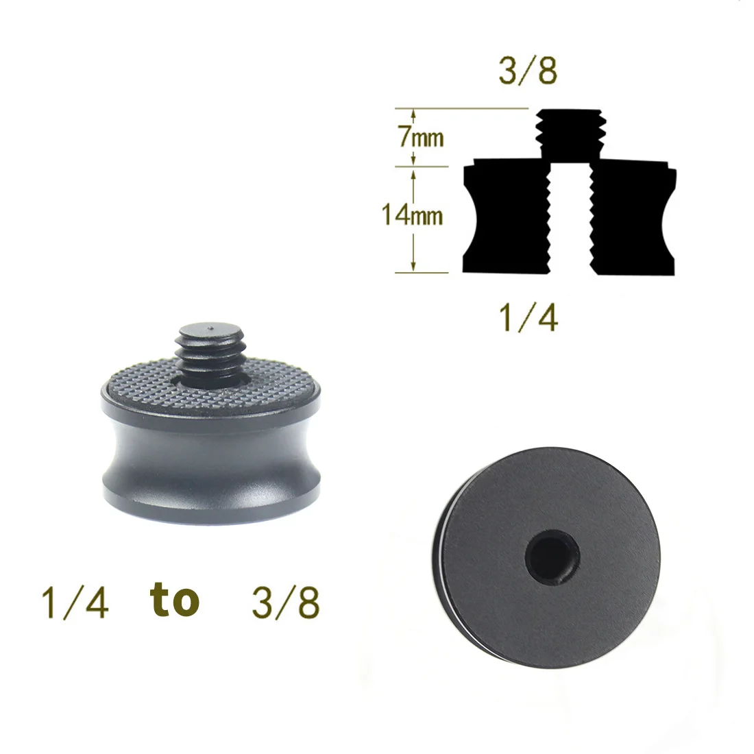 1/4 3/8 5/8 M6 M5 M4 M10 Schraube Konverter Adapter Männlich Weiblich für Stativ Mikrofon Lichter Flash Ball Kopf Projektor Kamera Halterung – Detail 11