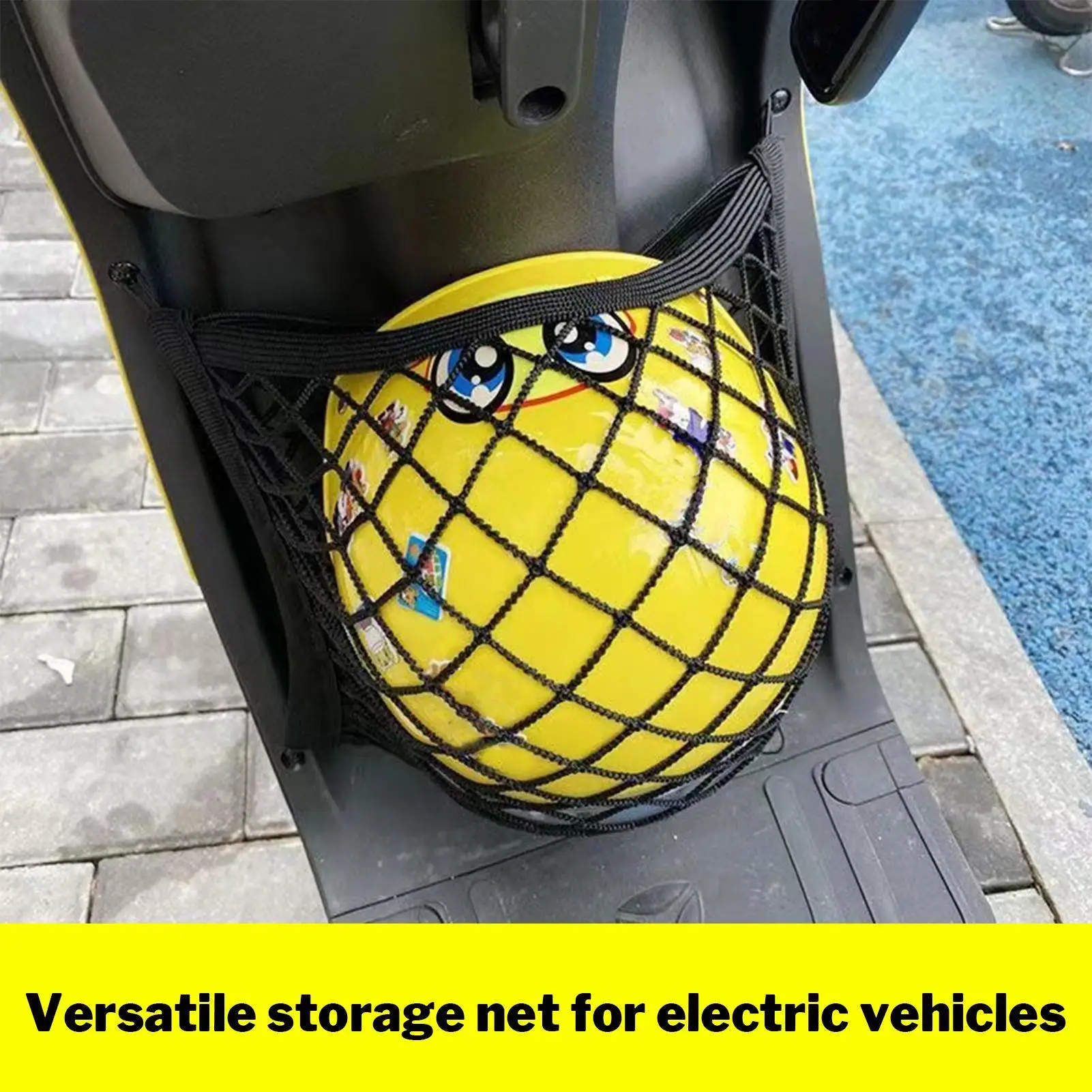 

Motorcycle Cargo Net Stretch Net Heavy-Duty Elastic Mesh Carrier Holder Cover Quick-Release Storage for Travel Groceries SUV