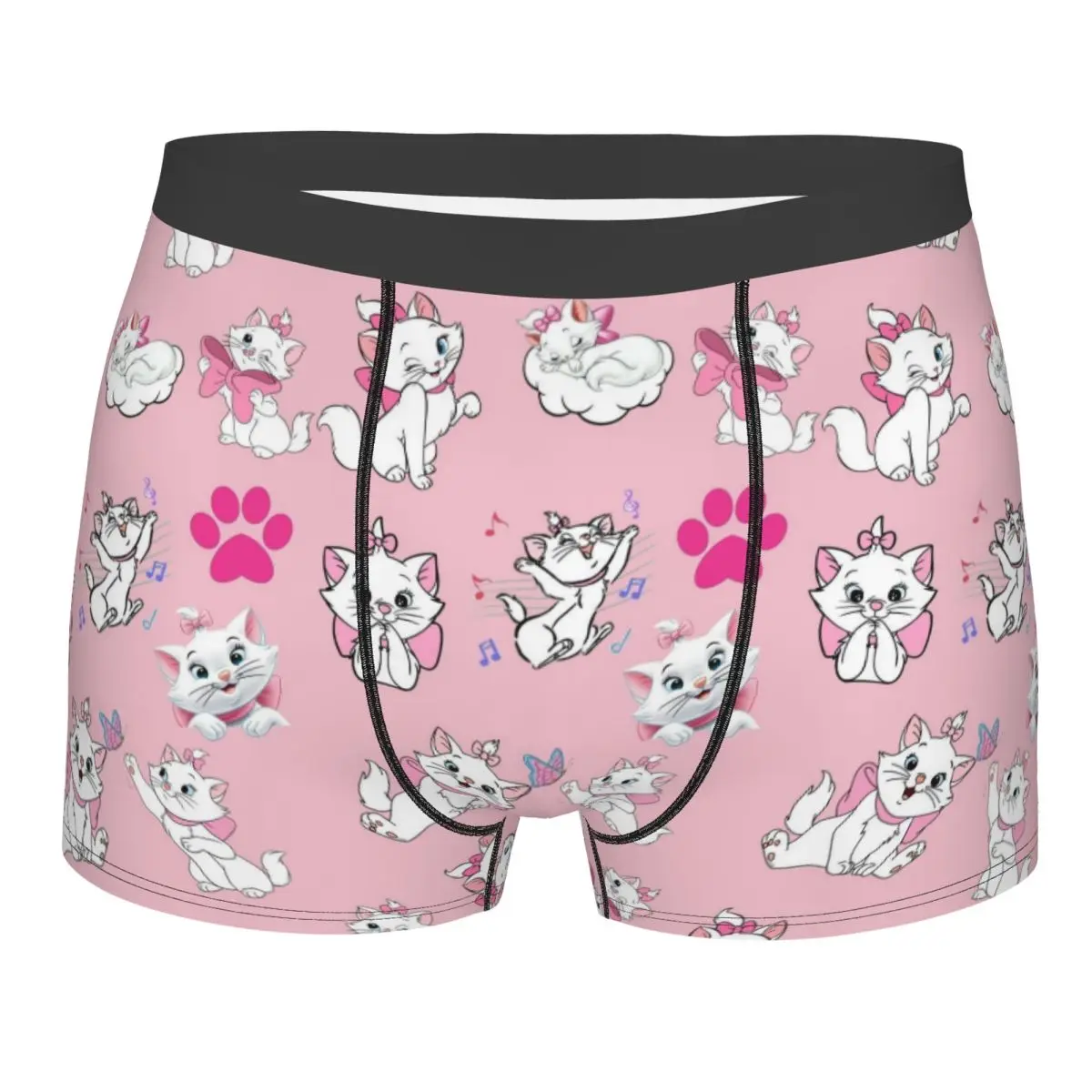 

Мужские шорты-боксеры The Aristocats на заказ, нижнее белье с 3D принтом кота, манга, трусы, мягкие трусы